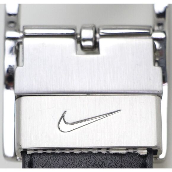 Nike BLACK WHITE GENUINE LEATHER 1 1/4\